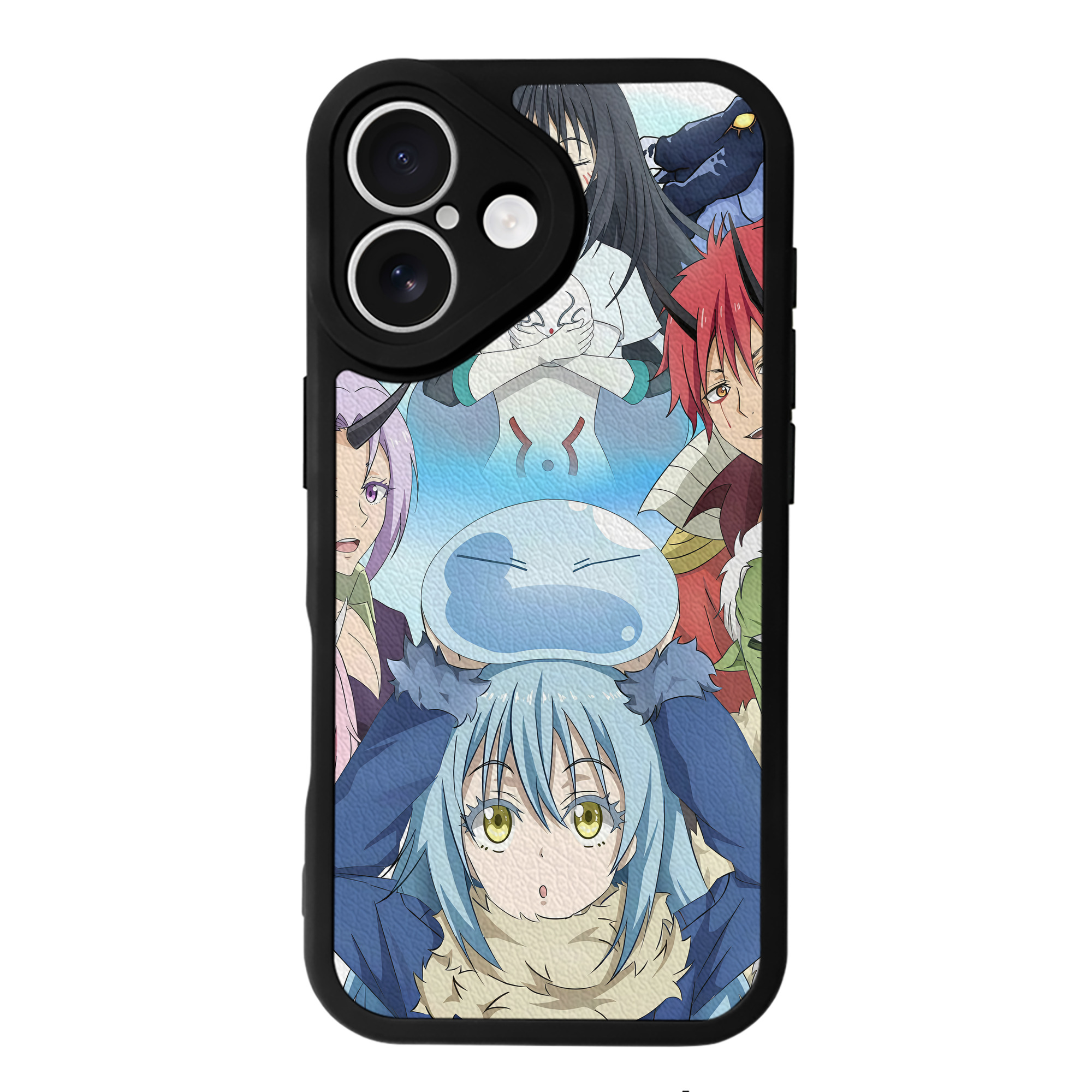 （画像用） 転スラ Regarding Reincarnated to Slime 【iPhone 16シリーズ対応】シリコンスマホケース（レザー調） 材質：シリコン